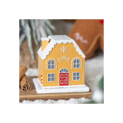 Candy Cane Gingerbread House Incense Cone Holder