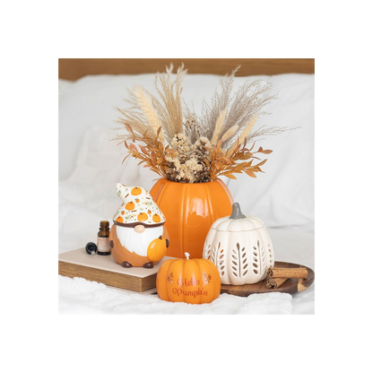 Hello Pumpkin Shaped Candle