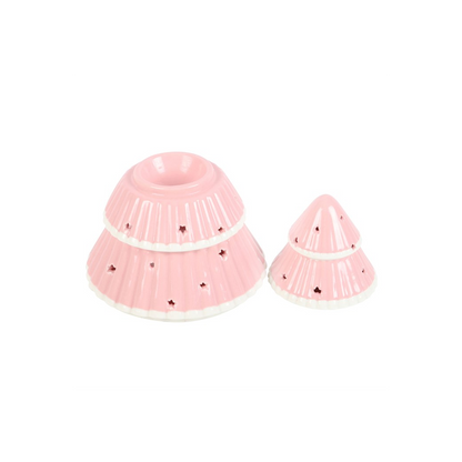 Pink Christmas Tree Oil Burner