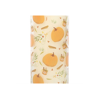 Pumpkin Print Tube Candle