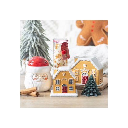 Candy Cane Gingerbread House Incense Cone Holder