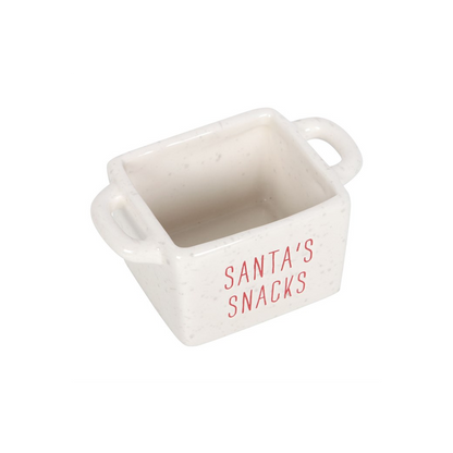 Set of 3 Ceramic Christmas Snack Bowls