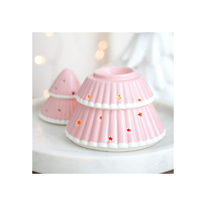 Pink Christmas Tree Oil Burner